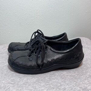 Ziera Allsorts Black Leather Comfort Shoes – Orthotic Friendly – EU 40 / US 9